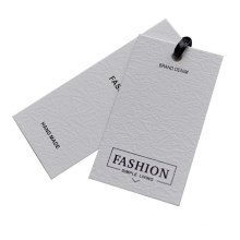 Wholesale Custom Card Paper Clothing Hangtags with Rope